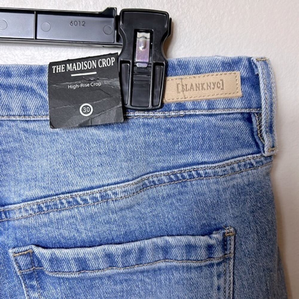 NWT Blank NYC The Madison high rise cropped jeans in So Yesterday wash - Picture 9 of 12